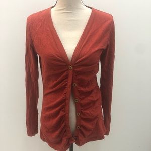 Lilla P burnt orange long cardigan